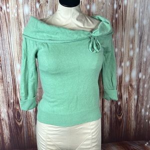 ERIS Hong Kong 100% Cashmere 3/4 Sleeve Soft Sweater M
